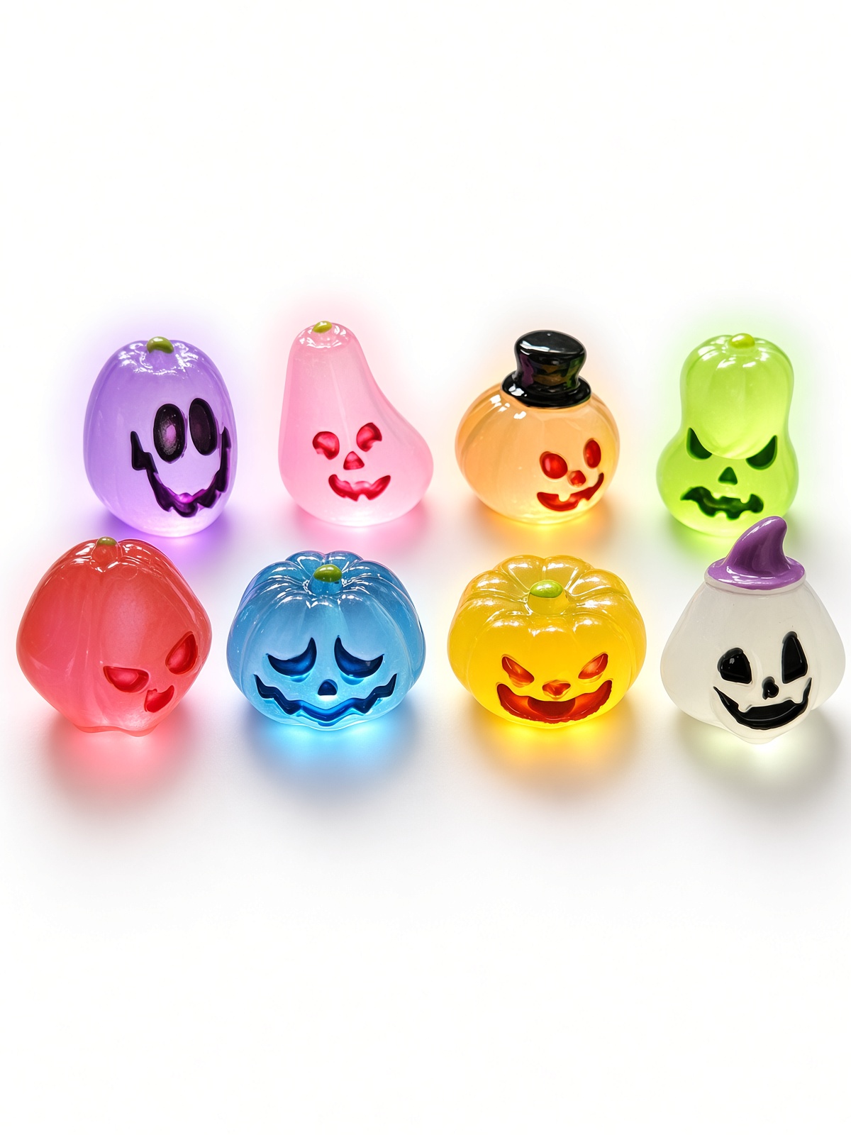 Halloween Glow Mates Glow in the Dark Animals – Cute Collectible Toy set in Pink Carry Case - Image 5