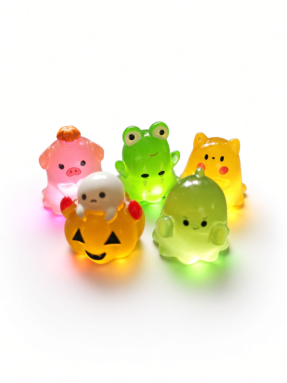 Halloween Glow Mates Glow in the Dark Animals – Cute Collectible Toy set in Pink Carry Case - Image 7