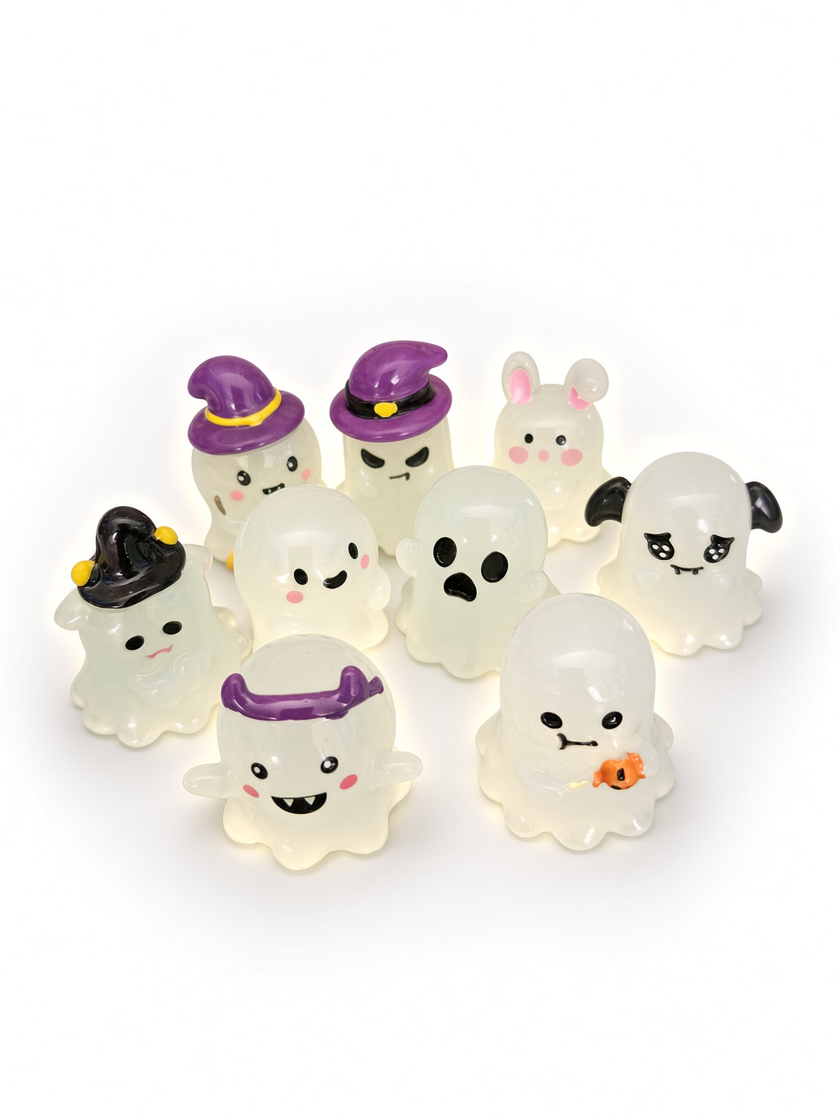 Halloween Glow Mates Glow in the Dark Animals – Cute Collectible Toy set in Pink Carry Case - Image 10